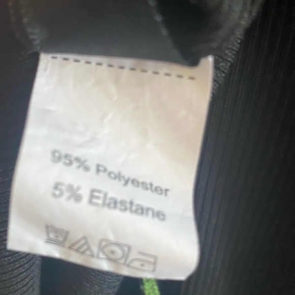 SHEIN Contrast Topstitching Mock Neck Rib-Knit-SZ 2XL-Black - Picture 7 of 10